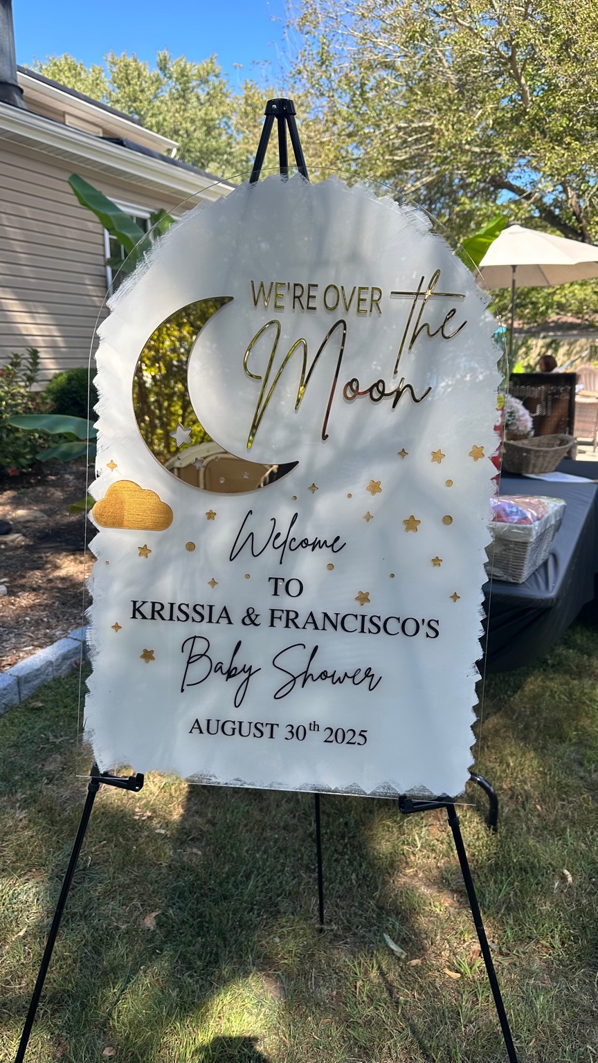 Over the Moon sign